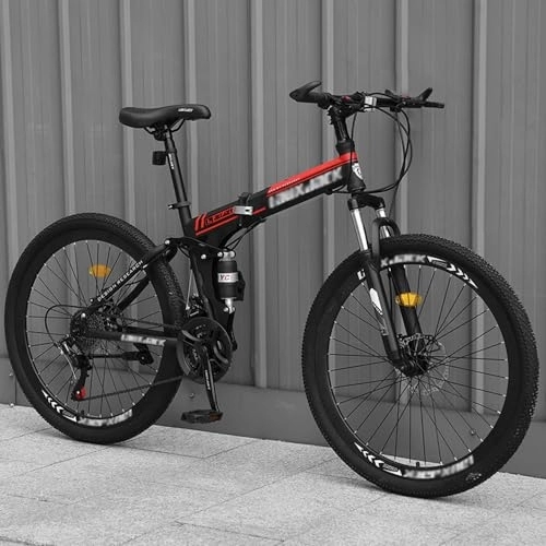 Bici pieghevoli : Kcolic Mountain Bike Bicicletta Pieghevole 26 Pollici Bicicletta Pieghevole 21 Marce Bicicletta MTB Per Adulti Biciclette Con Freno Disco Per Ragazze E Ragazzi B, 26inch