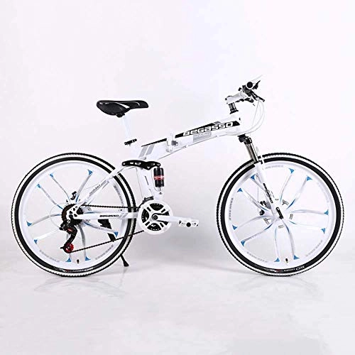 Bici pieghevoli : KFDQ Bicicletta Bicicletta Ciclismo all'aperto Fitness Bicicletta pieghevole portatile, Bicicletta da montagna, Bici con coda rigida, Bicicletta da 26 pollici * 17 pollici / 24 pollici * 17 pollici,