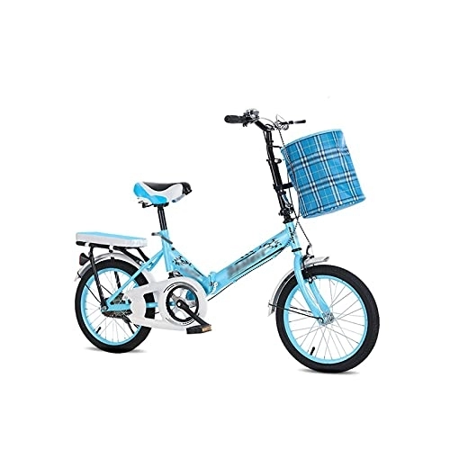 Bici pieghevoli : LIANAI Zxc Bicicletta, Bici Pieghevole 20 Pollice 16 Pollici Bicicletta Multifunzionale Antiurto Bici Libera Installazione Biciclette (Colore: Blu, Dimensioni: 40, 6 cm)