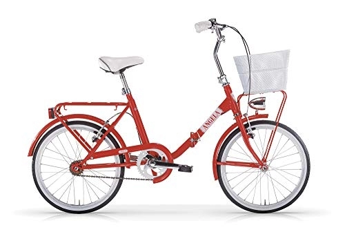 Bici pieghevoli : MBM Angela 20' Acc PIEGH S / Cam, Bici Unisex Adulto, Rosso A20, XX