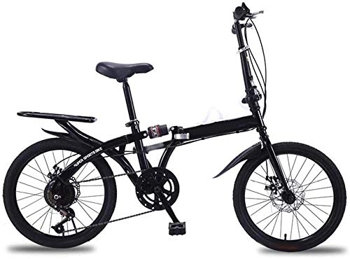 Bici pieghevoli : Mini bicicletta pieghevole leggera da 16 / 20 pollici, piccola bicicletta pieghevole per adulti e per il posto di lavoro, per la luce della scuola e il freno a disco portatile a doppio disco, 20 pollici