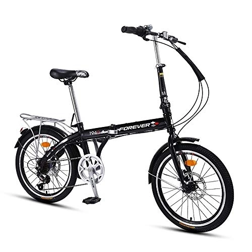 Bici pieghevoli : MTTKTTBD Adulto Bicicletta Pieghevole, Compatta Bici Pieghevole da Montagna per Donna e Uomo, 7 velocità Shimano Bicicletta da 20 Pollici, First Class Folding Bike con Freno a Doppio Disco