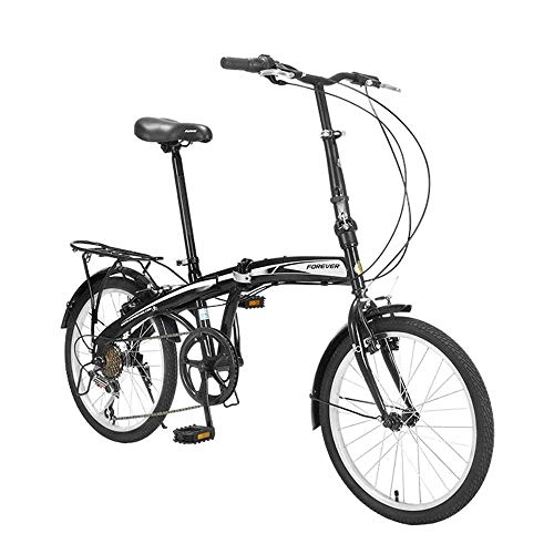 Bici pieghevoli : N A Mini Folding Bike, da 20 Pollici a 7 SpeedMini Bicicletta Pieghevole Portatile per Adulto Uomini Signore delle Donne Unisex Gioventù Studentesca Commute Work School Park Community