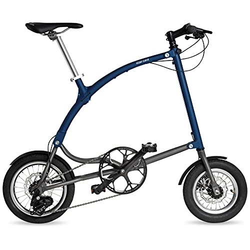 Bici pieghevoli : Ossby Curve Eco, Bicicletta Pieghevole Unisex-Adulto, Blu Navy, Tamaño único