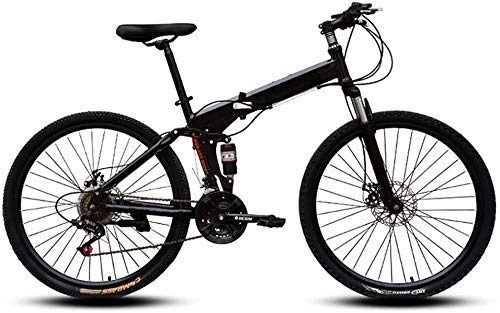 Bici pieghevoli : Pieghevole MountainBike 26 pollici pieghevole mountain bike Donne Generale men Proposito velocità variabile Doppio assorbimento di scossa All Terrain for adulti pieghevole biciclette acciaio al carbon