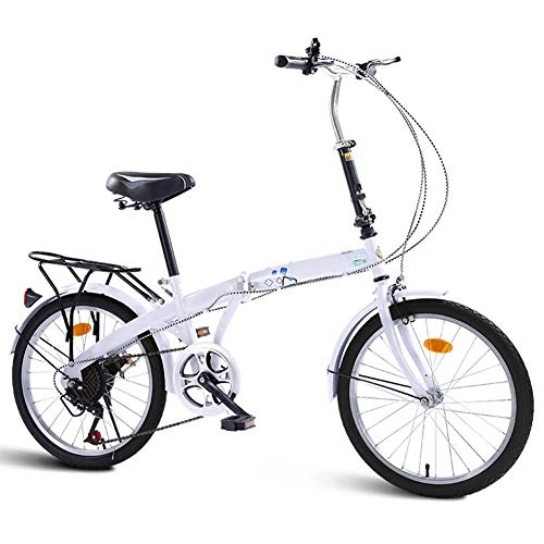 Bici pieghevoli : Pieghevole MountainBike Bici Sport Tempo libero Pendolare, 20 pollici Bambini maschi Bambine femmine Bicicletta pieghevole, 7 velocità Bambino giovanile in bicicletta, pieghevole for adulti biciclette