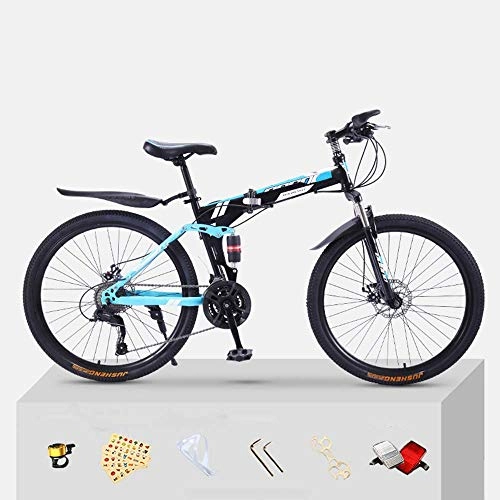 Bici pieghevoli : Qinmo Trafficante Mountain Bike Bici Adulta Pieghevole 20 / 24 / 26 Pollici Doppio-Shock Absorbing off-Road Racing Speed Boys And Girls Biciclette (Color : 20inch, Size : 27speed)