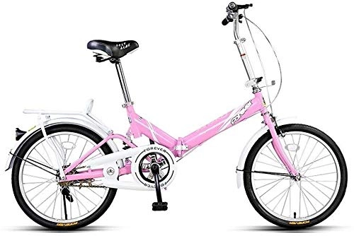 Bici pieghevoli : Rong Pieghevole Bici Adulta Leggero Portatile da 20 Pollici Bicicletta Pieghevole Pieghevole Biciclette Pieghevoli Single-velocità della Bicicletta (Color : 3)