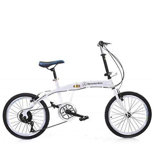 Bici pieghevoli : SHIN Bicicletta da Città Donna, Uomo Alluminio Bici Pieghevole Leggera 15 kg Unisex City Bike - Regolabile Manubrio E Sella Comoda, v-Brake, Cambio 6 velocità / A