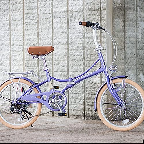 Bici pieghevoli : SXRKRZLB Bici pieghevoli Bicicletta pieghevole, scaffale da 20 pollici, ripiano posteriore può trasportare persone, altezza seduta regolabile, bicicletta portatile per adolescenti, biciclette a veloci