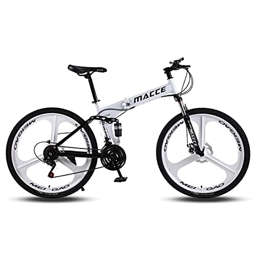 Bici pieghevoli : SXRKRZLB Bici Pieghevoli Mountain Bike 27 velocità variabile 26 Pollici Altezza Seduta Pieghevole Regolabile Adatto per Lavoro, Scuola, Viaggi Brevi (Color : Black)