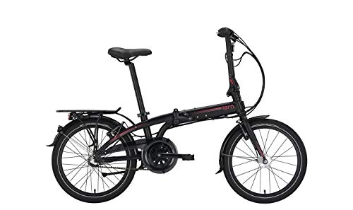 Bici pieghevoli : Tern City - Bicicletta Pieghevole e compatta, 20" Link C7i, Cambio Shimano a 7 Marce con Ruota Libera, Colore: Nero, Nero, Taglia Unica