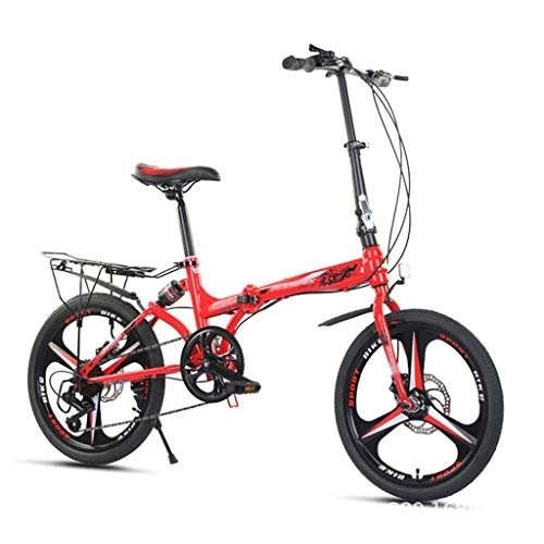 Bici pieghevoli : TYXTYX Pieghevole Uomini e Donne Folding Bike - Bicicletta Pieghevole Ultra-Leggera di velocità della Bici di Montagna, smorzamento, Uomini e Donne Biciclette, 20inch