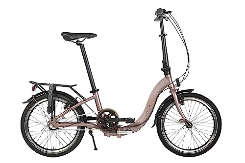 Bici pieghevoli : U.GO Now U•Go i3 Folding Bike 20", Low Entry, Bici Pieghevoli Unisex-Adult, Brown, Uni