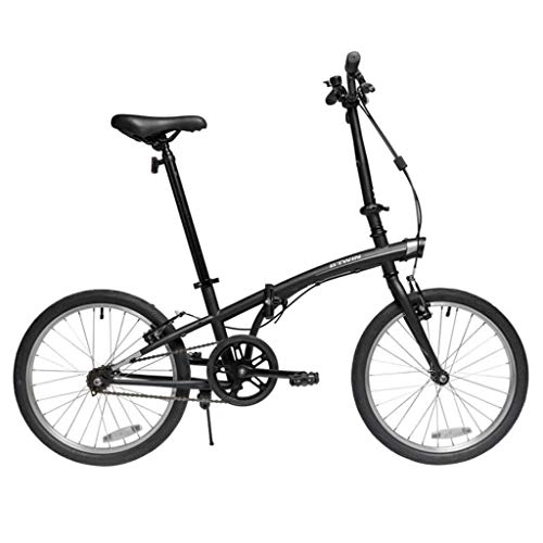 Bici pieghevoli : Weiyue Bicicletta Pieghevole- Bicicletta Pieghevole da Viaggio for Uomo e Donna da 20 Pollici con Bicicletta Pieghevole da Viaggio for Uomo e Donna (Color : Black)