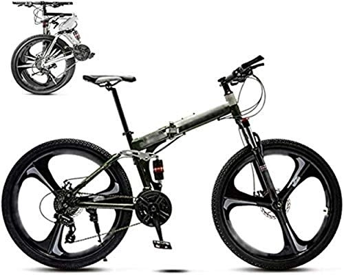 Bici pieghevoli : XHLLX 26 Pollici MTB della Bicicletta, Unisex Pieghevole Commuter Bike, 30 velocità con Pieghevole per Mountain Bike, Fuoristrada Bici A velocità Variabile per Uomini E Donne