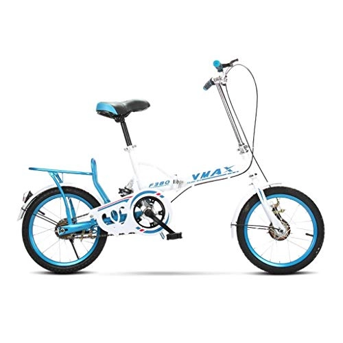 Bici pieghevoli : Xiaoping Bicicletta Pieghevole Bambini da 16 Pollici Uomini e Donne Ammortizzatore Biciclette (Color : 1)