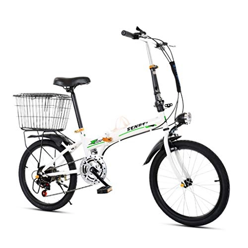 Bici pieghevoli : YANXIH 20 Pollici A velocità Variabile Pieghevole Biciclette, Bicicletta da Uomo E da Donna, Portatile Ultraleggero Piccola Ruota Bici per Studenti Adulti (Color : T1)