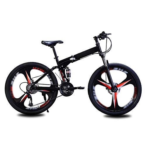 Bici pieghevoli : YBZX Biciclette Pieghevoli a velocità variabile da 26 Pollici per Mountain Bike Pieghevoli per Adulti 3 Ruote da Taglio per Bici da Strada per Uomo e Donna