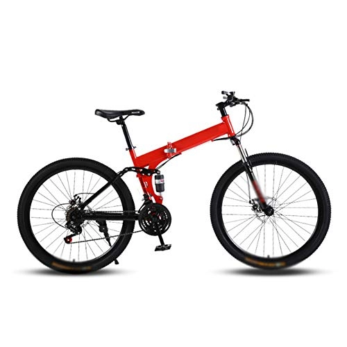 Bici pieghevoli : YBZX Mountain Bike Pieghevole a velocità variabile da 24 Pollici per Bicicletta Pieghevole per Adulti per Bici da Strada per Bambini per Uomo e Donna