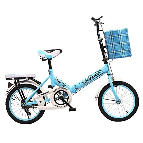 Bici pieghevoli : YEARLY Bici pieghevoli studente, Bambini bici pieghevole Bici pieghevole bambini Studenti Bambini di età ≥ 8-blu B 20inch