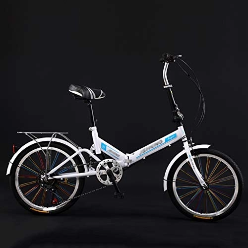 Bici pieghevoli : YYSD Bicicletta Pieghevole per Adulti da 20 Pollici, Cambio Shimano a 7 velocità, Mini Bicicletta Compatta per Il Tempo Libero con Assorbimento degli Urti per Pendolari Urbani Urbani per Adolescenti