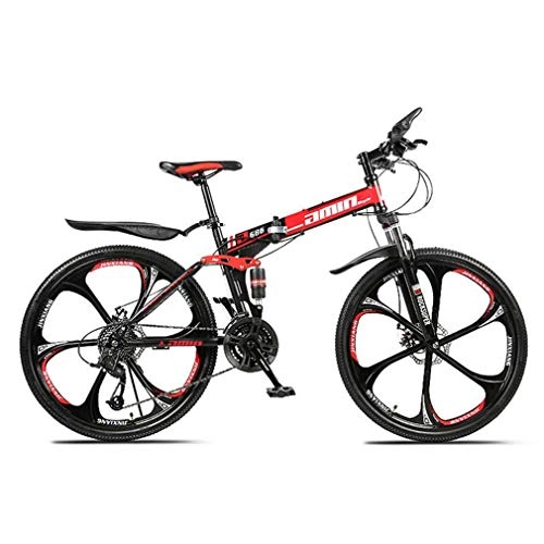 Bici pieghevoli : YZ-YUAN Mountain Bike, Bici Pieghevoli per Adulti, Biciclette da 26 Pollici, Mountain Bike A Sospensione Completa, Bici da Uomo E da Donna, Mountain Bike con Coda Rigida