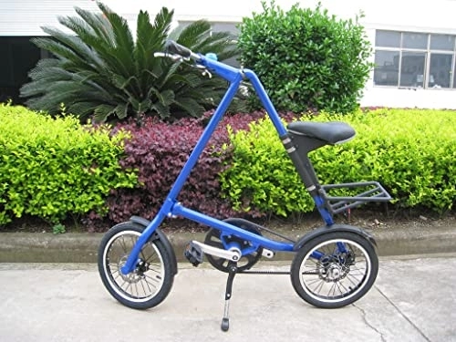 Bici pieghevoli : ZLYJ Bicicletta Pieghevole Ultraleggera 16"Mini Bicicletta, Bicicletta Pieghevole per Veicoli Portatili per Il Trasporto della Metropolitana All'aperto Blue, 16inch