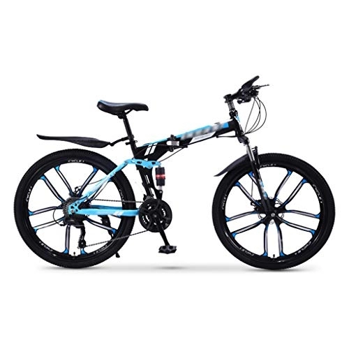 Bici pieghevoli : ZXC Bicicletta Pieghevole 26 Pollici Mountain Bike Assorbimento degli Urti Bici Fuoristrada a velocità variabile Non scuotente Bicicletta Unisex per Esterni Facile da Guidare
