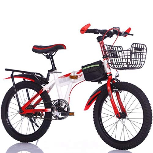Bici pieghevoli : ZXC La Bicicletta Pieghevole per Mountain Bike Pieghevole a velocità Singola da 20 Pollici per Bambini per Studenti delle scuole elementari e Medie è Unisex e Facile da Usare
