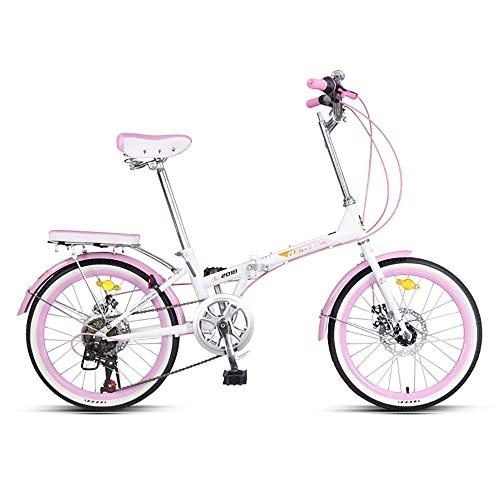 Bici pieghevoli : ZXCTTBD Compatta Bicicletta Pieghevole, 20 Pollici 7 Shimano velocit, Adulto Bici Pieghevole da Montagna per Donna e Uomo, Portable First Class Folding Bike con Freno a Doppio Disco