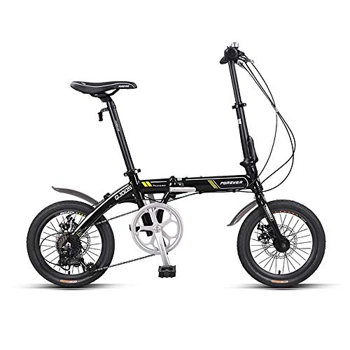 Bici pieghevoli : ZXCTTBD Portable Bicicletta Pieghevole, Compatta 7 Shimano velocità Bici Pieghevole da 16 Pollici, Lightweight First Class Folding Bike con Freno a Doppio Disco per Donna e Uomo