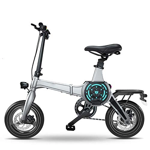 Bici pieghevoli : ZXWNB Bicicletta Elettrica Pieghevole per Adulti Mini Piccola Moto Intelligente 48V Modello di Luce per Auto con Batteria A Guida Assistita Maschio E Femmina, A, 1