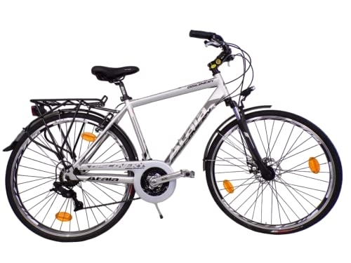 Biciclette da città : ATALA DISCOVERY FS MD MAN 21V city bike da uomo bicicletta in alluminio forcella ammortizzata disco freno ant. 54(mt.1, 75 / 1, 90)