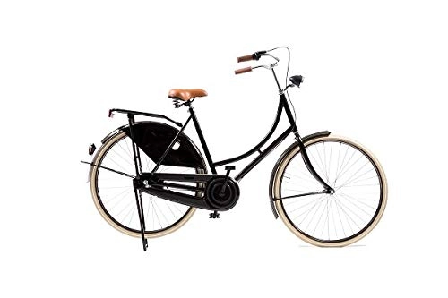 Biciclette da città : Avalon Classic de Luxe 28 Pollice 50 cm Donne 3SP Freno Contro Pedale Nero