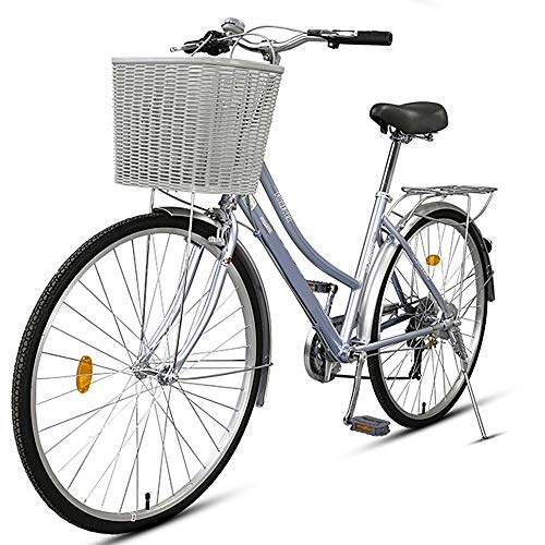Biciclette da città : B City Bicycle Speed Uomini e Donne Travel Commuter Luce per Bicicletta Modelli per Adulti Guida retr a 7 velocit 24 Pollici 26 Pollici