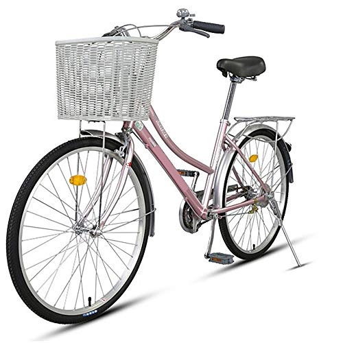 Biciclette da città : BANGL B Bicicletta da Donna in Alluminio per pendolari con Retro Automobile da Uomo e da Donna da 26 Pollici