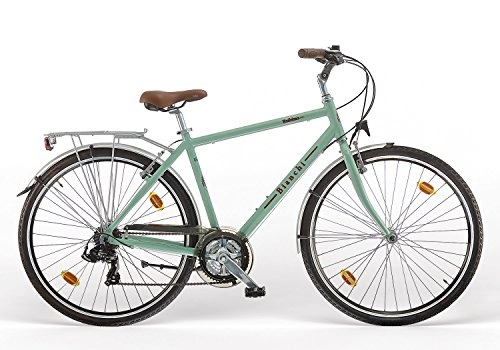 Biciclette da città : Bianchi Spillo Rubino Deluxe 21V Uomo CelesteVintage Misura 47
