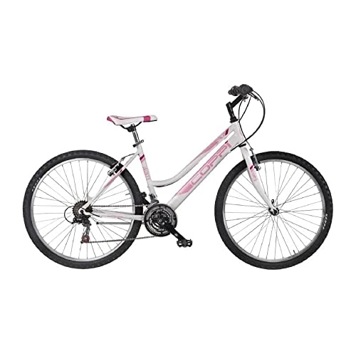 Biciclette da città : BICI 26" MTB DONNA 18V BIANCO ROSA