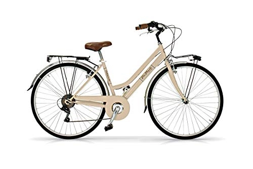 Biciclette da città : BICI BICICLETTA 28'' DONNA ALLURE VIA VENETO SHIMANO 6V BEIGE CAPPUCCINO