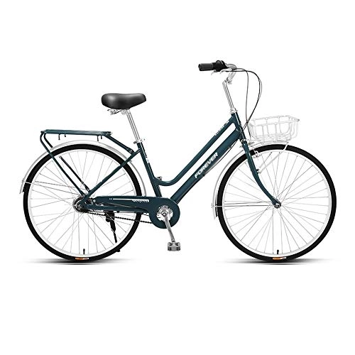 Biciclette da città : Bici, Bicicletta per Pendolari, Bici Interna per il Tempo Libero a 5 Velocità, Ruote da 26 Pollici, Telaio in Lega Di Alluminio a Bassa Portata, per Adulti / Adolescenti / A / 175x108cm