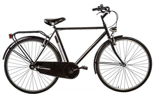 Biciclette da città : Bici Misura 28 Olanda Uomo Senza FILETTI Passeggio Olandese Art. OL28SF (Nero, 47 CM)