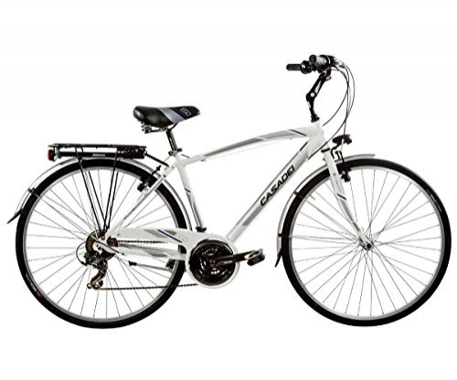 Biciclette da città : Bicicletta CTB 28 EGO uomo 21V alluminio Casadei - TITANIO - VERDE LIME, H52