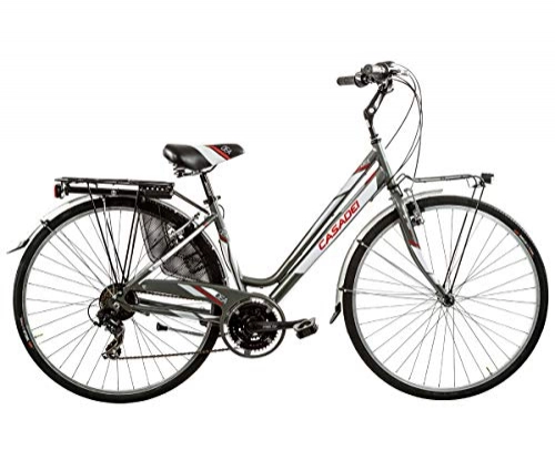 Biciclette da città : Bicicletta donna CTB 28 DEA 21V Casadei - H44, NERO OPACO