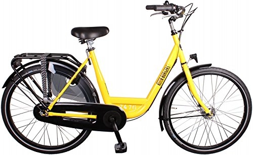 Biciclette da città : Burgers ID personale 26 pollici 50 cm Donna 7 G Roller Brakes Giallo