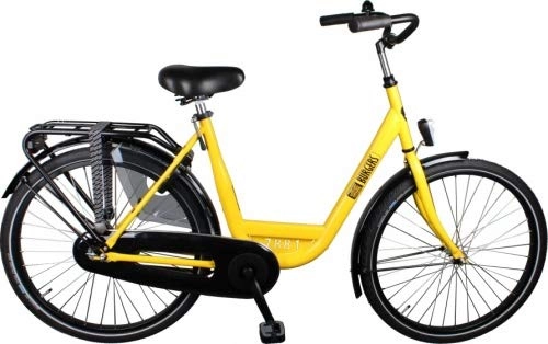 Biciclette da città : Burgers stadsfiets 26 pollici 48 cm Donna 3 G freno a contropedale Giallo