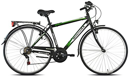 Biciclette da città : Carratt 480 TRK TZ50, City Bike Uomo, Nero, 52