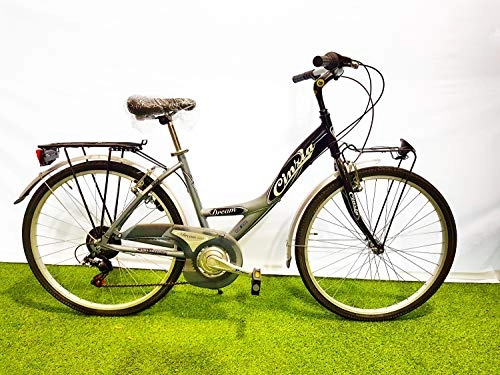 Biciclette da città : CINZIA Bici Bicicletta Donna Dream 26'' in Alluminio Cambio Shimano 6V