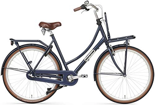 Biciclette da città : Daily Dutch Prestige - Freno a contropedale, 57 cm, donna 3G, colore: Blu scuro