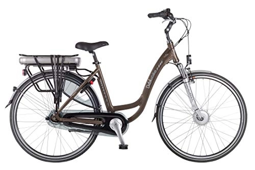 Biciclette da città : Dutchebike Touring II 28 Pollice 50 cm Donne 7SP Freni a rulli Marrone
